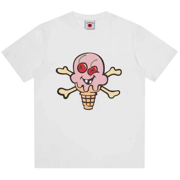 Icecream Cones & Bones T-shirt Wit