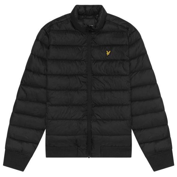 Lyle & Scott Funnel Wadded Jas Zwart