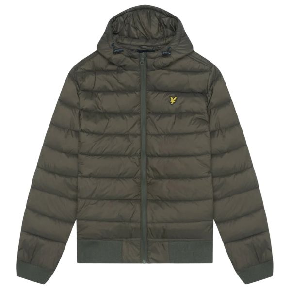 Lyle & Scott Wadded Jas Donker Groen
