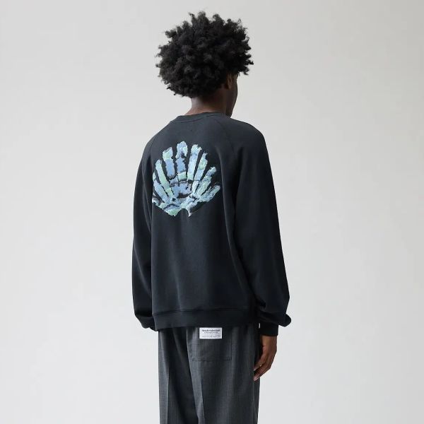 New Amsterdam Surf Association Aquarelle Logo Sweater Zwart