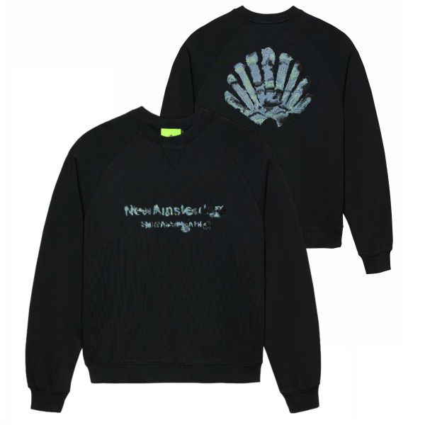 New Amsterdam Surf Association Aquarelle Logo Sweater Zwart