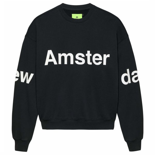 New Amsterdam Surf Association Logo Line Sweater Zwart