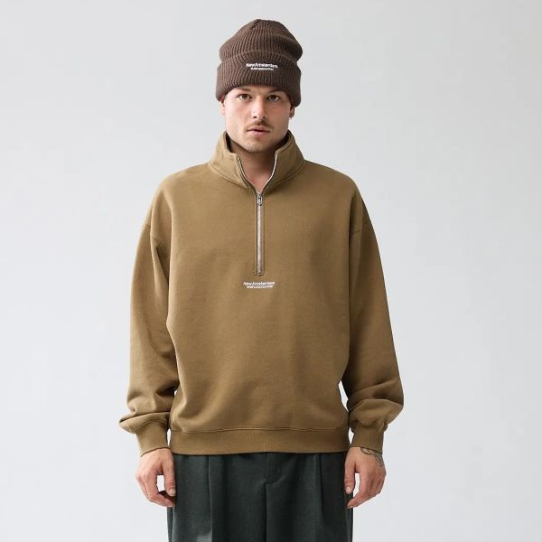New Amsterdam Surf Association Sea Half Zip Sweater Bruin