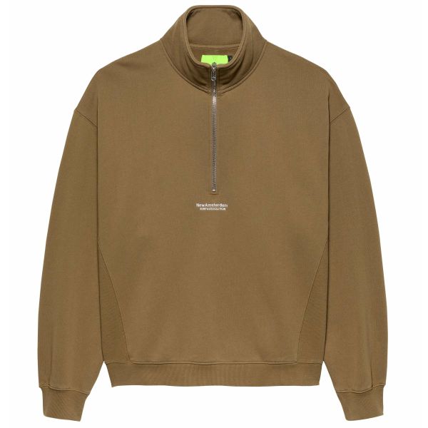 New Amsterdam Surf Association Sea Half Zip Sweater Bruin