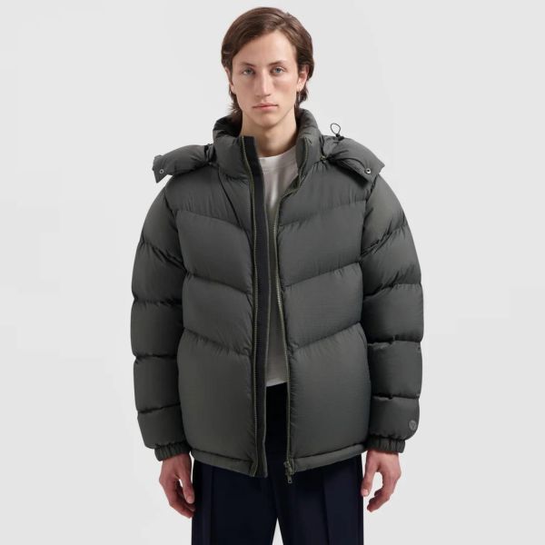 Olaf Chevron Puffer Donker Groen