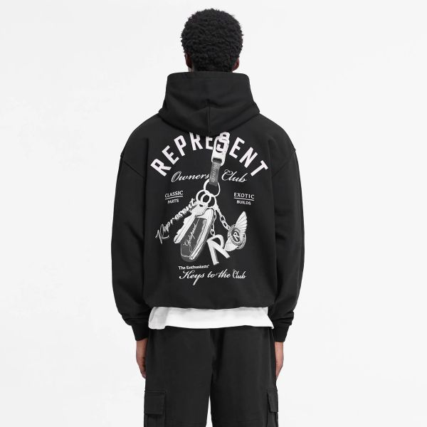 Represent Keys To The Club Hoodie Zwart