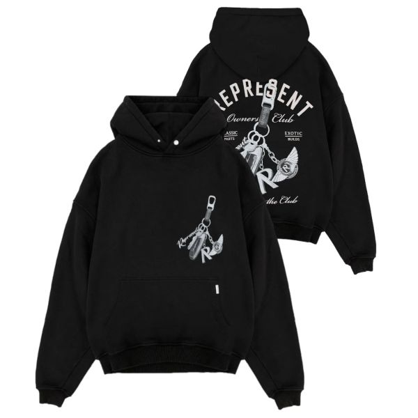 Represent Keys To The Club Hoodie Zwart
