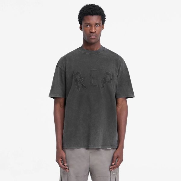 Represent Rep Applique T-shirt Zwart