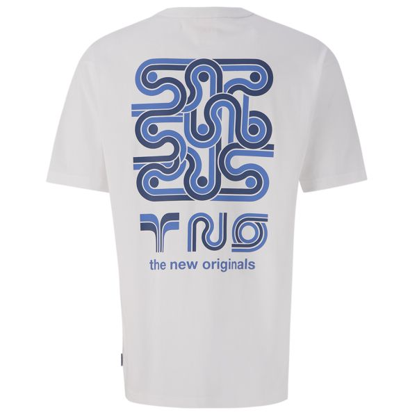 The New Originals Supergraphic T-shirt Wit/Blauw