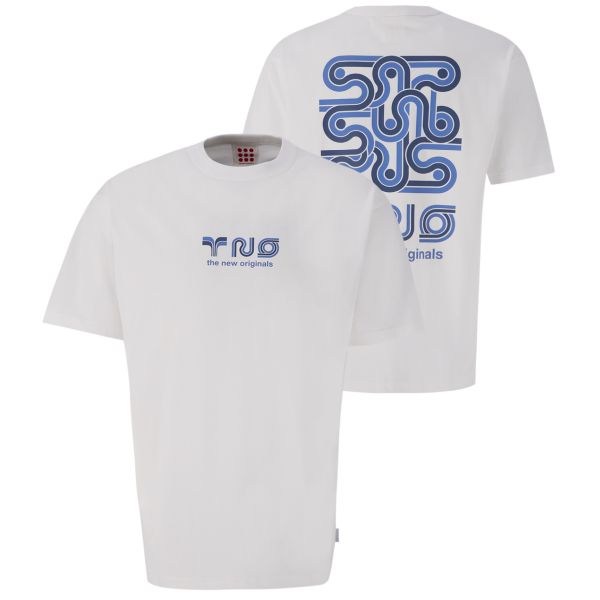 The New Originals Supergraphic T-shirt Wit/Blauw
