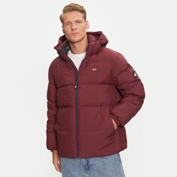 Tommy Jeans Essential Down Puffer Bordeaux