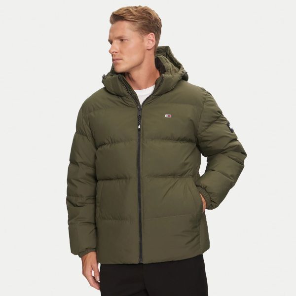 Tommy Jeans Essential Down Puffer Donker Groen
