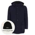boss osiass parka navy