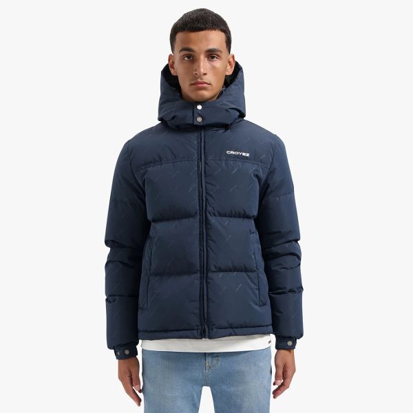 Croyez Allover Puffer Navy