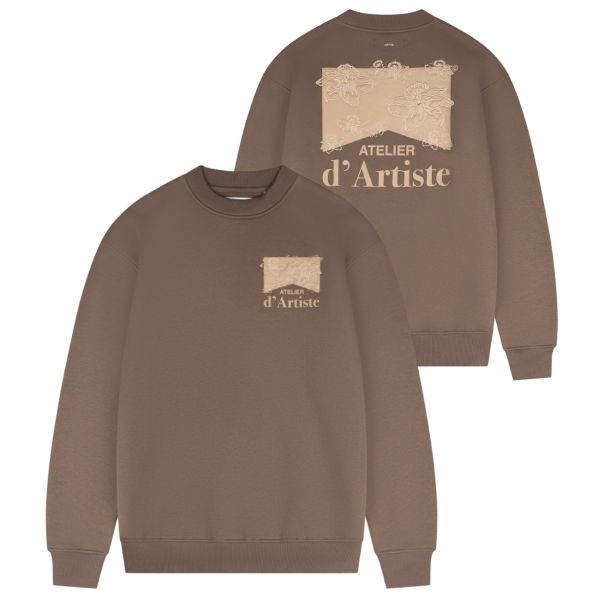 Croyez Atelier Flower Sweater Bruin