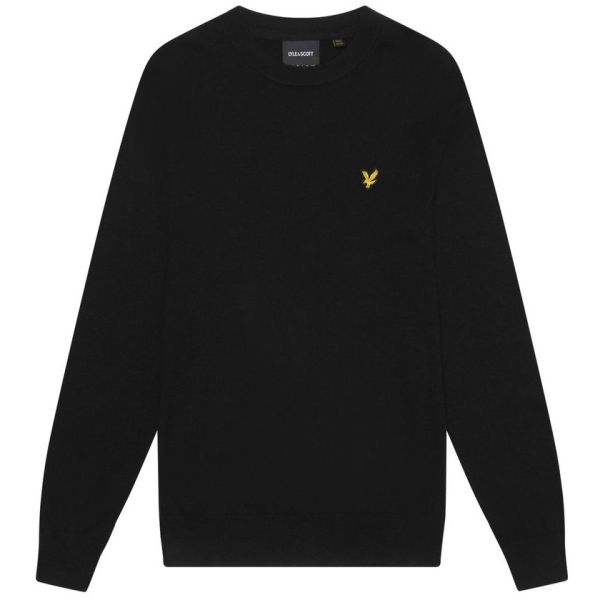 Lyle & Scott Cotton Merino Sweater Zwart