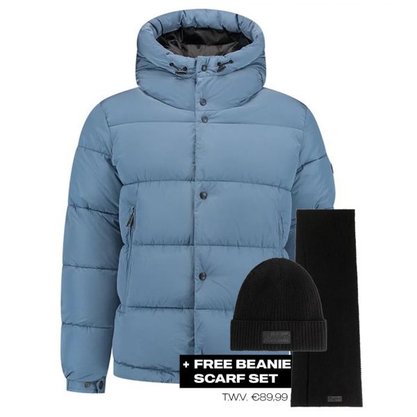 Malelions Arctic Puffer Blauw
