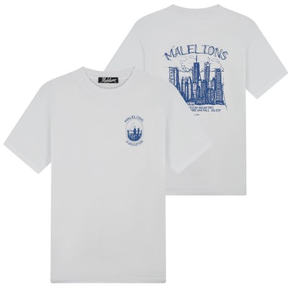 Malelions Skyline T-shirt Wit