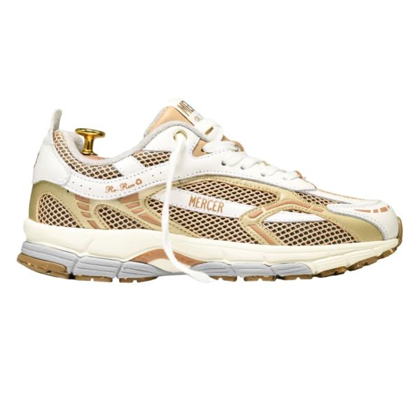 Mercer Amsterdam The Re-Run White Silver Sneaker Wit/Goud