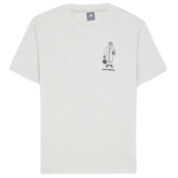 New Balance Athletics Relaxed Grandma T-shirt Grijs