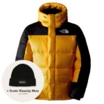 the north face himalayan down parka 1 goud geel