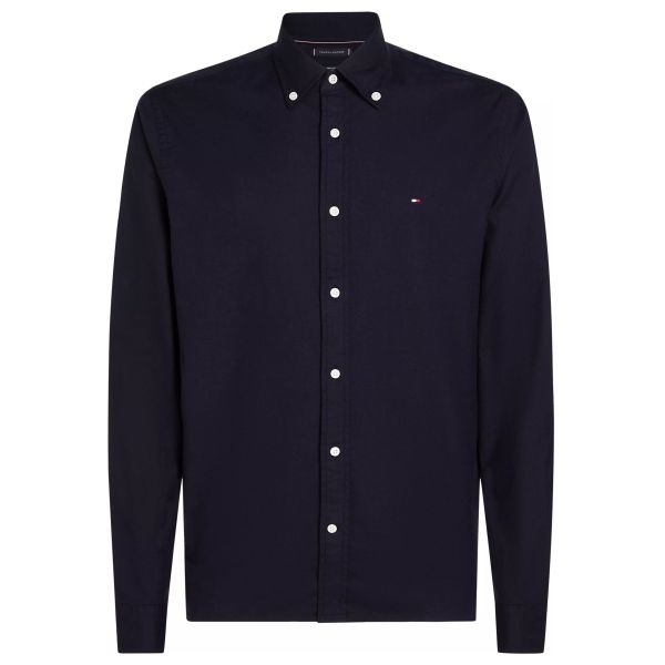 Tommy Hilfiger Flex Brushed Easy Overhemd Navy