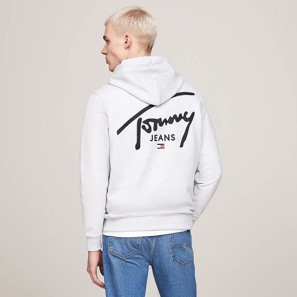 Tommy Jeans Regular Entry Graphic Hoodie Grijs