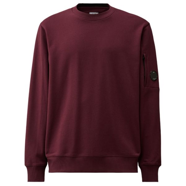 CP Company Diagonal Raised Fleece Lens Sweater Paars/Bordeaux