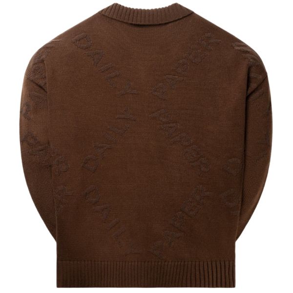 Daily Paper Diamond Knit Sweater Bruin