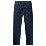 Daily Paper Kibo Check Jacquard Jeans Blauw