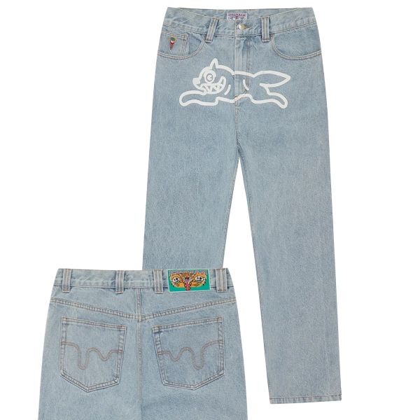 Icecream Running Dog Double Scoop Jeans Licht Blauw