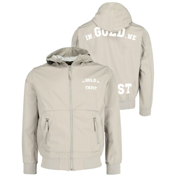 In Gold We Trust The Gift Softshell Jas Grijs