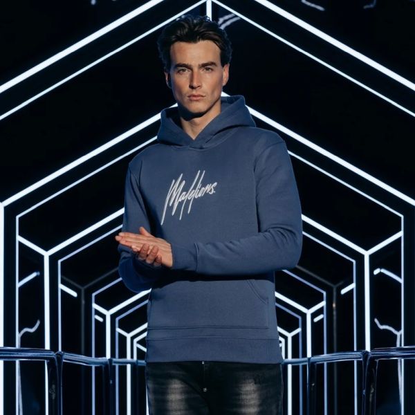 Malelions Essentials Hoodie Blauw