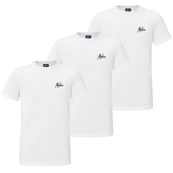 Malelions Signature T-shirt 3-Pack Wit
