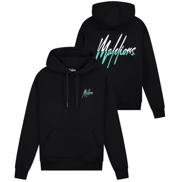 Malelions Split Hoodie Zwart