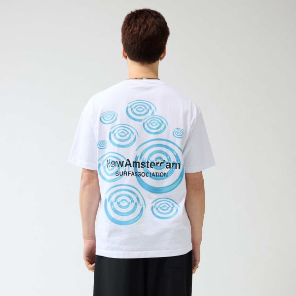New Amsterdam Surf Association Ripple T-shirt Wit