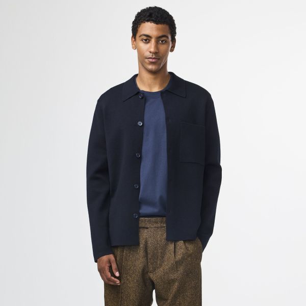 NN.07 Jonas Overshirt Navy