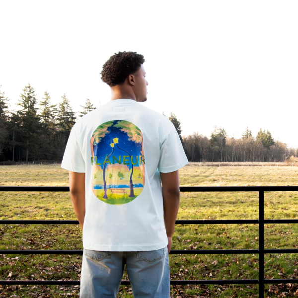 Flâneur Lanterns Of Love T-shirt Wit