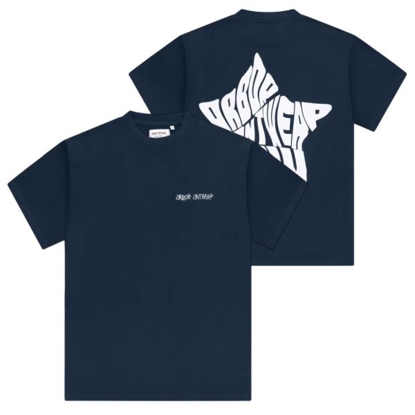 Arbor Antwerp White Star T-shirt Navy