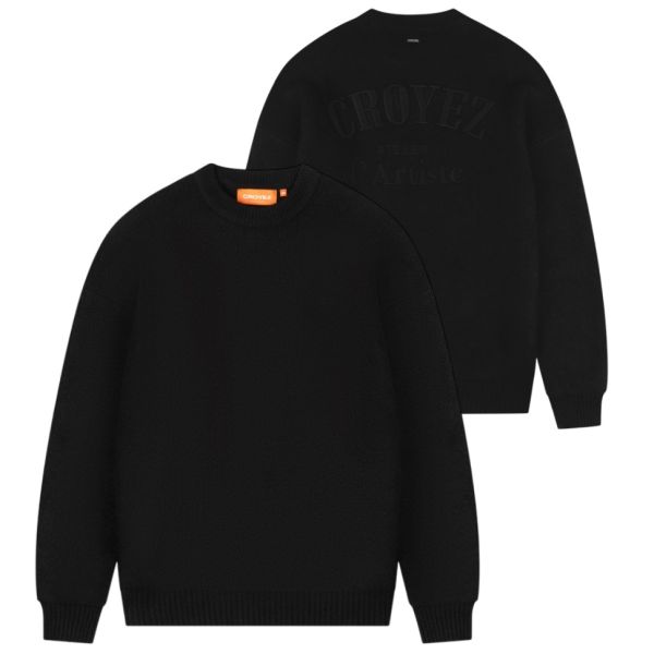 Croyez Gallery Knit Sweater Zwart