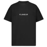 Flâneur Box Logo T-shirt Zwart