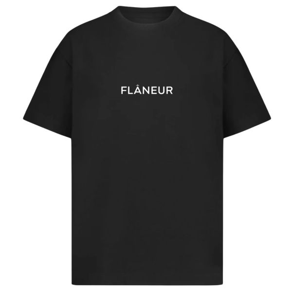 Flâneur Box Logo T-shirt Zwart