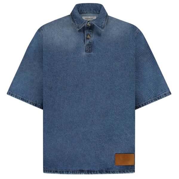 Flâneur Denim Overhemd Blauw