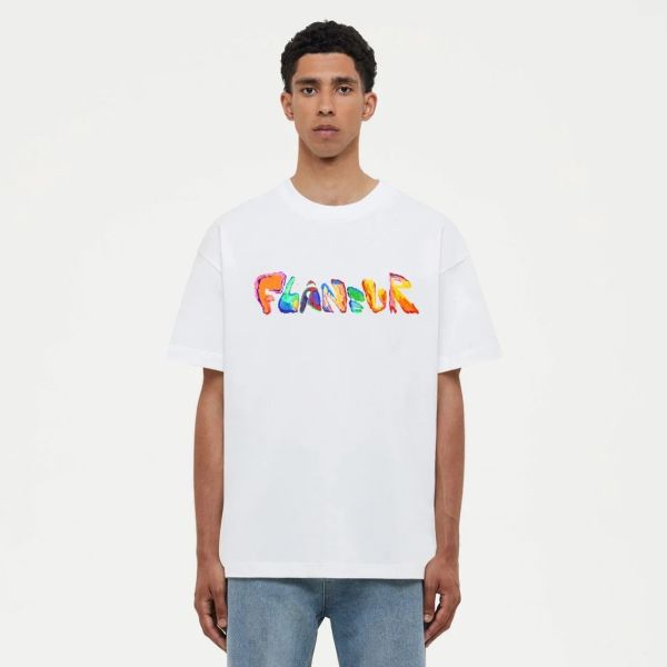 Flâneur Markerstift T-shirt Wit