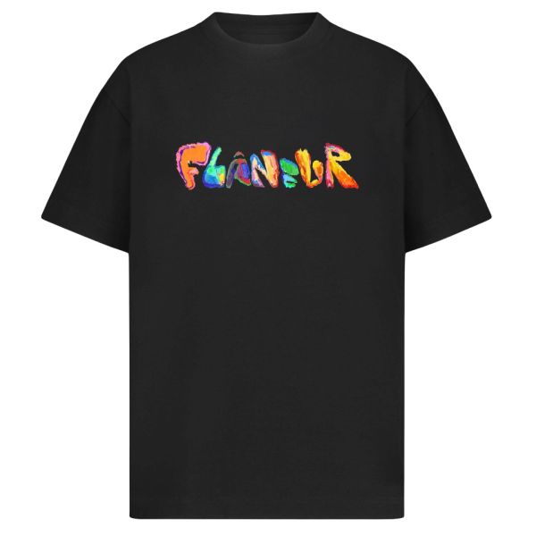 Flâneur Markerstift T-shirt Zwart