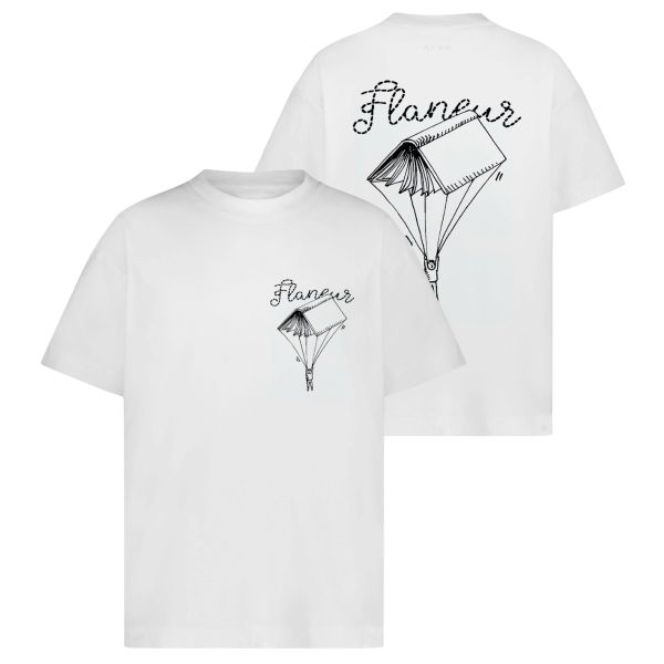 Flâneur One For The Books T-shirt Wit