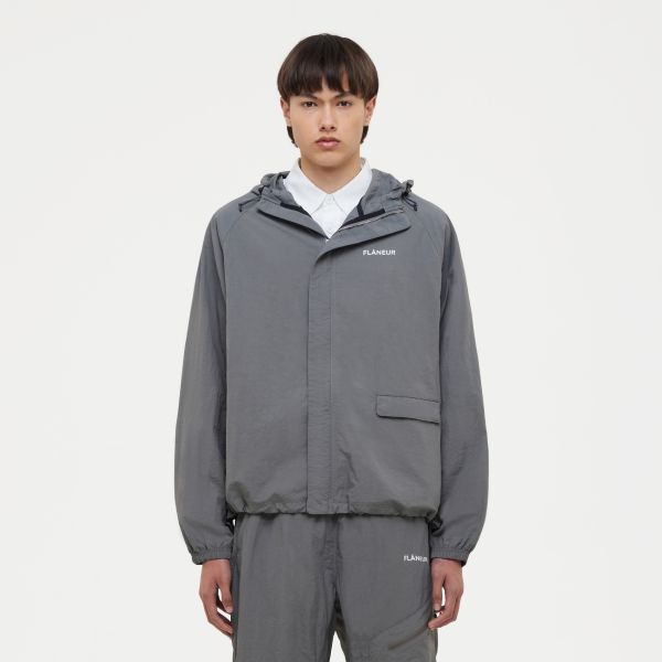 Flâneur Turtle Nylon Jack Grijs
