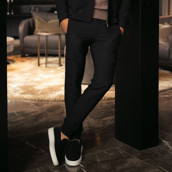 Malelions Cargo Chino Zwart