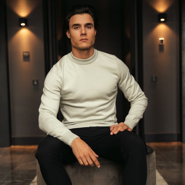 Malelions Knitted Sweater Licht Groen