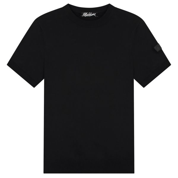 Malelions Knitted T-shirt Zwart